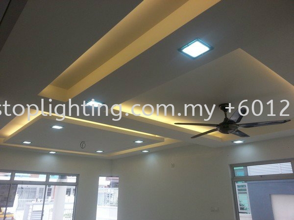  Plaster Ceiling Taman Nusa Bayu Johor Bahru JB Skudai Renovation | One Stop Lighting & Renovation