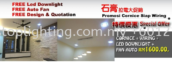  Plaster Ceiling Promotion Johor Bahru JB Skudai Renovation | One Stop Lighting & Renovation