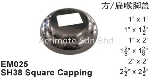 Square Capping 01 Capping Stainless Steel Accessories Malaysia, Puchong, Selangor. Suppliers, Supplies, Supplier, Supply, Manufacturer | Actimate Sdn Bhd