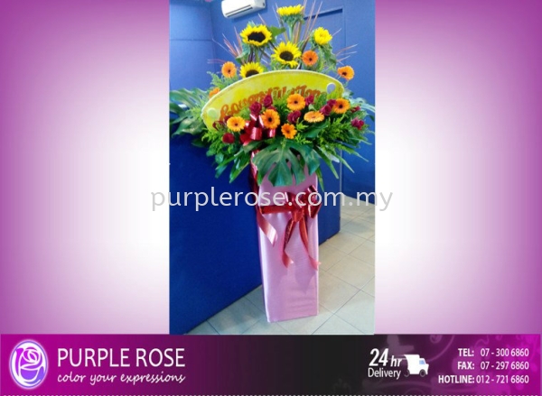 Grand Opening Stand-43 (SGD80) Opening Ceremony Johor Bahru (JB), Malaysia, Singapore Supply, Supplier, Delivery | Purple Rose Florist & Gifts