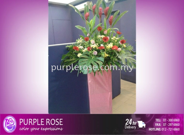 Grand Opening Stand-45 (SGD60) Opening Ceremony Johor Bahru (JB), Malaysia, Singapore Supply, Supplier, Delivery | Purple Rose Florist & Gifts