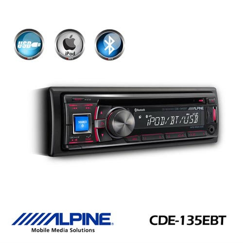 Alpine CDE-135EBT CD Receiver with Bluetooth / USB / Nokia and iPod Controller CD Player Car Audio System Kajang, Seri Kembangan, Selangor, Malaysia. Supplier, Supplies, Supply, Service | TINT INFINITY SDN BHD