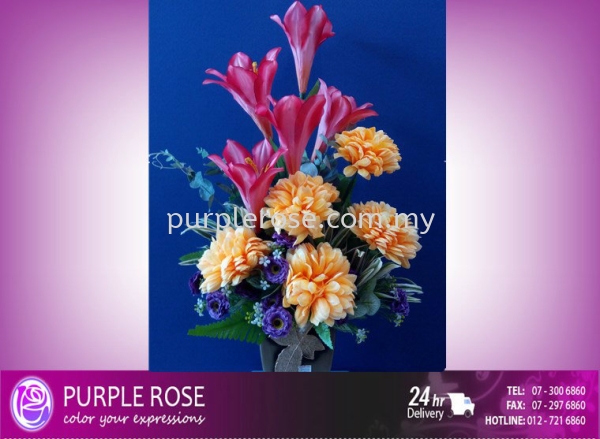 Vase Arrangement Set 44(SGD60) Vase Arrangement Johor Bahru (JB), Malaysia, Singapore Supply, Supplier, Delivery | Purple Rose Florist & Gifts