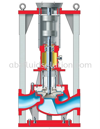 PVXM ISO 13709/API 610 (OH3) Vertical In-Line Overhung API Process Pump