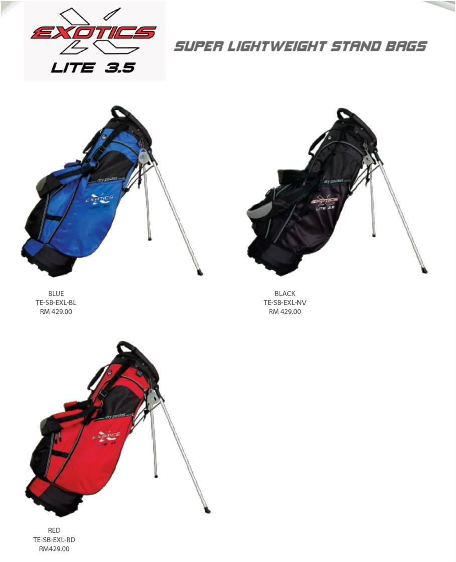 TourEdge Exotics Lite 3.5 Stand Bags