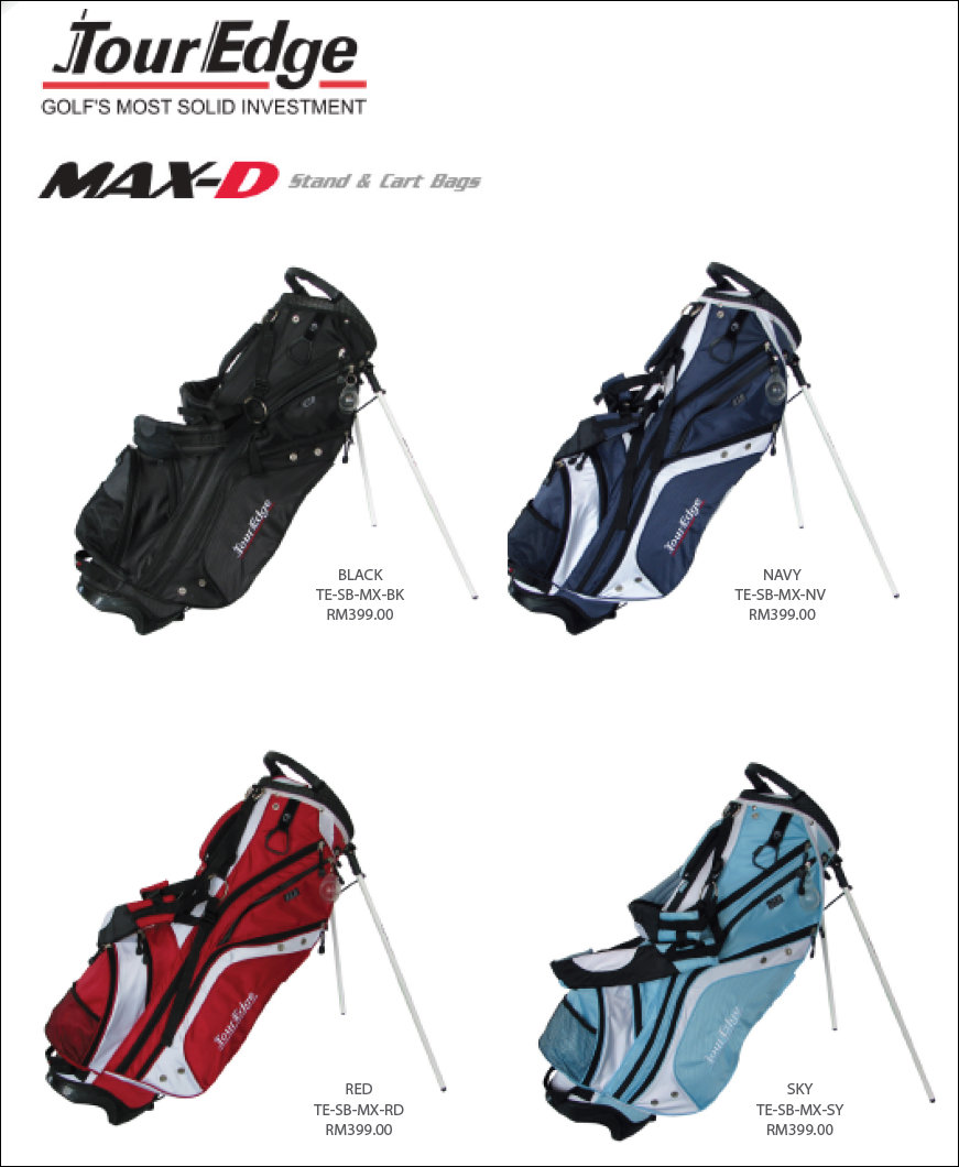 TourEdge MAX-D  Stand Bags