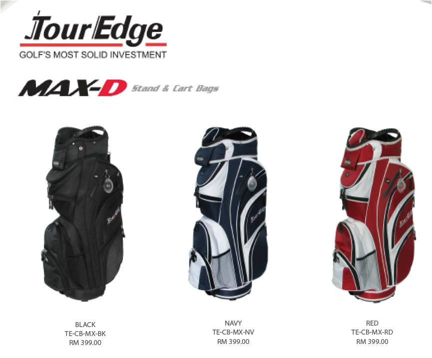 TourEdge MAX-D  Cart Bags