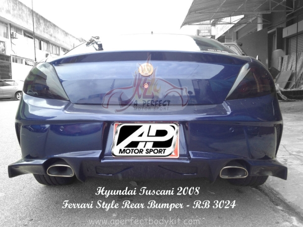 Hyundai Tuscani 2008 Ferrari Style Rear Bumper  Tuscani  Hyundai Johor Bahru JB Malaysia Body Kits | A Perfect Motor Sport