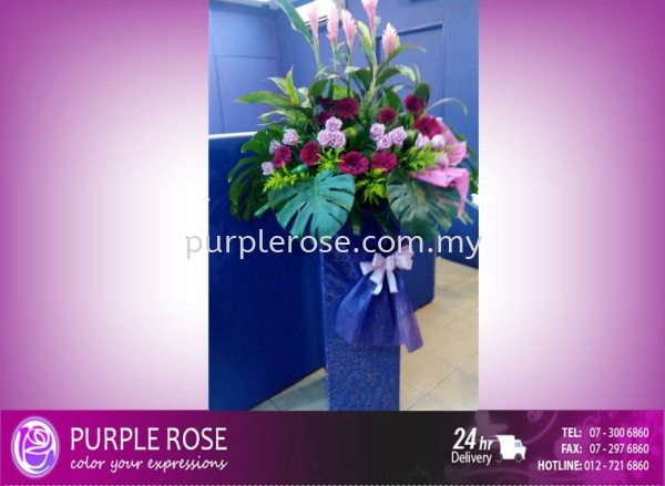 Grand Opening Stand-61 (SGD60) Opening Ceremony Johor Bahru (JB), Malaysia, Singapore Supply, Supplier, Delivery | Purple Rose Florist & Gifts