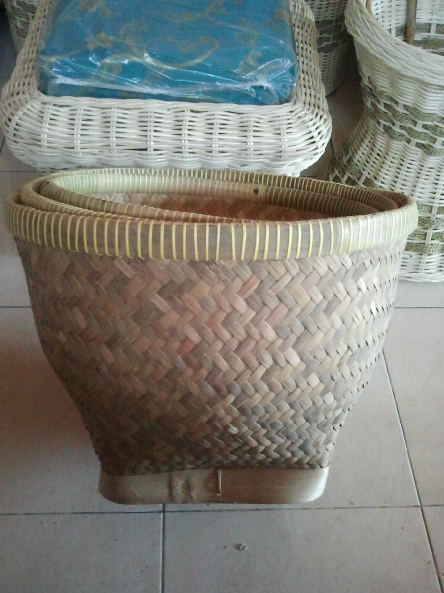 BAS 124 - BAMBOO BASKET S/3