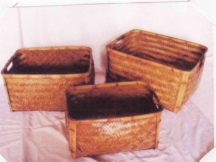 BAS 033 - BAMBOO BASKET S/3
