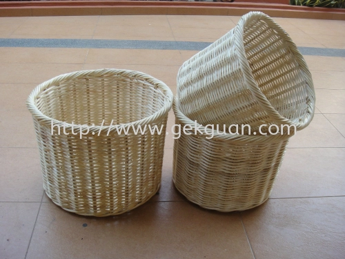 BAS 095 - RATTAN FLOWER POT S/3 BAS 096 - RATTAN CORE FLOWER POT S/3