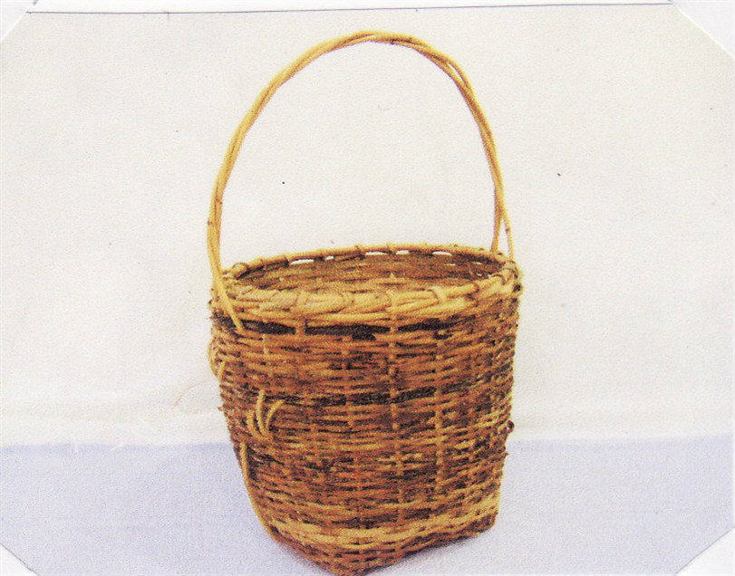 BAS 019 - RATTAN DURIAN BASKET ( L )  BAS 020 - RATTAN DURIAN BASKET ( S )