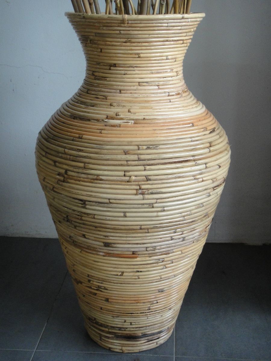 BAS 103 - RATTAN CORE FLOWER VASE ( L )
