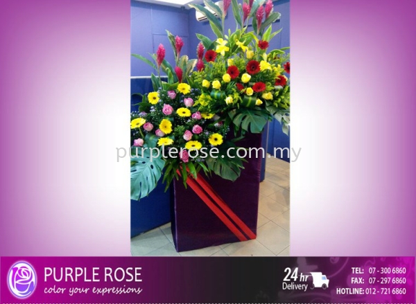 Grand Opening Stand-68 (SGD120) Opening Ceremony Johor Bahru (JB), Malaysia, Singapore Supply, Supplier, Delivery | Purple Rose Florist & Gifts