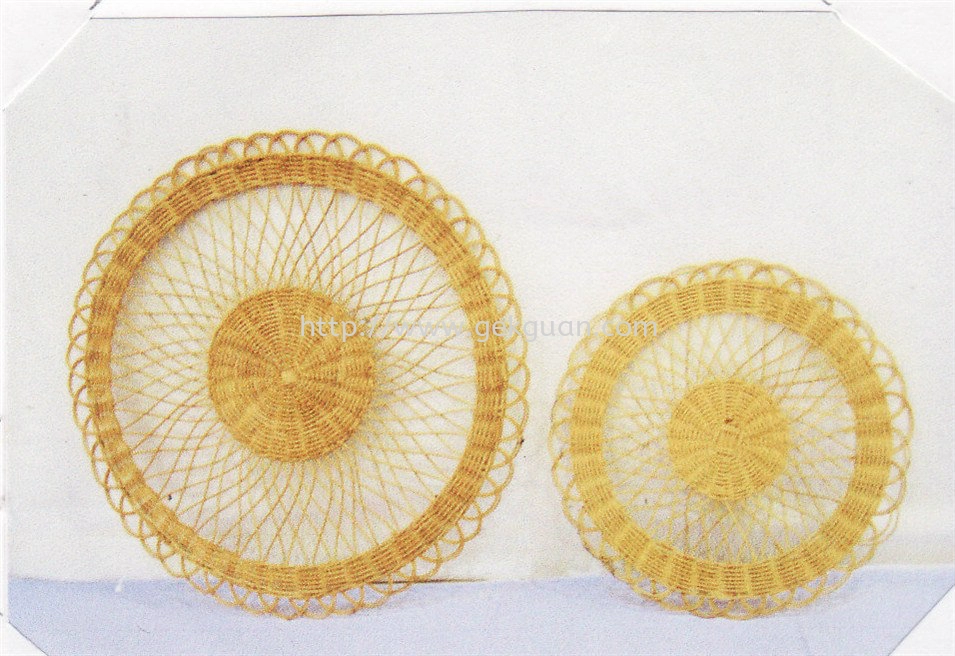 TRAY 030 - RATTAN DISH MAT ( L )   TRAY 031 - RATTAN DISH MAT ( S )