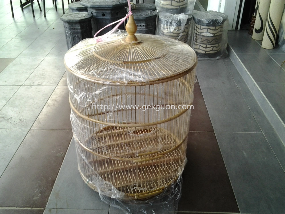 CAG 009 - ROUND BAMBOO BIRD CAGE (XL)