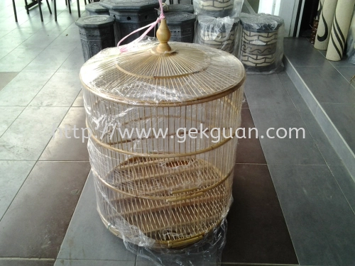 CAG 009 - ROUND BAMBOO BIRD CAGE (XL)