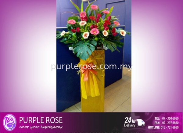Grand Opening Stand-75 (SGD48) Opening Ceremony Johor Bahru (JB), Malaysia, Singapore Supply, Supplier, Delivery | Purple Rose Florist & Gifts