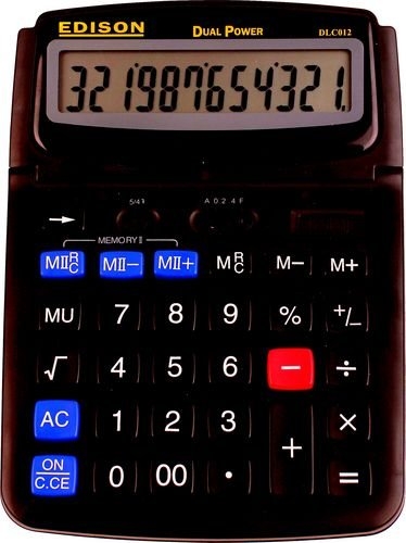 Calculators, Large Desktop Calculator, EDI8016100K Calculators Edison Johor Bahru (JB), Malaysia, Desa Cemerlang Supplier, Suppliers, Supply, Supplies | Brilliance Trading Sdn Bhd