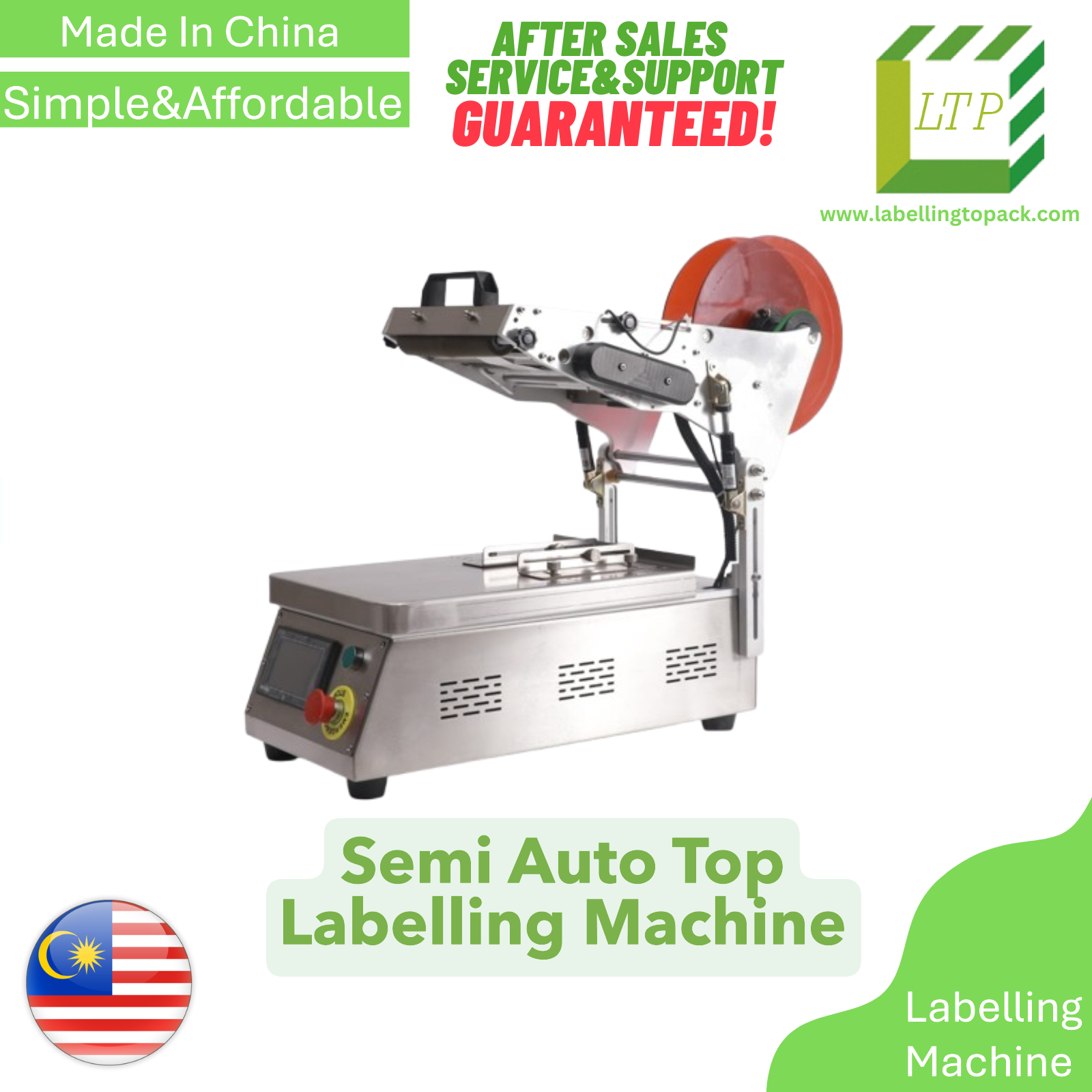 Semi Auto Top Labelling Machine