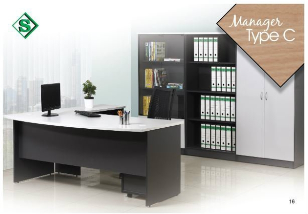 Manager Type C Office Table - S Series Malaysia, Selangor, Kuala Lumpur (KL), Puchong Supplier, Suppliers, Supply, Supplies | Kenwei Office System Sdn Bhd