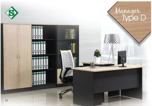 Manager Type D Office Table - S Series Malaysia, Selangor, Kuala Lumpur (KL), Puchong Supplier, Suppliers, Supply, Supplies | Kenwei Office System Sdn Bhd