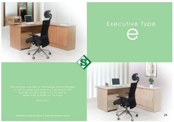 Executive Type E Office Table - S Series Malaysia, Selangor, Kuala Lumpur (KL), Puchong Supplier, Suppliers, Supply, Supplies | Kenwei Office System Sdn Bhd