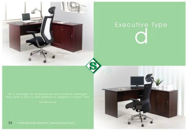 Executive Type D(1) Office Table - S Series Malaysia, Selangor, Kuala Lumpur (KL), Puchong Supplier, Suppliers, Supply, Supplies | Kenwei Office System Sdn Bhd