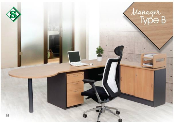 Manager Type B Office Table - S Series Malaysia, Selangor, Kuala Lumpur (KL), Puchong Supplier, Suppliers, Supply, Supplies | Kenwei Office System Sdn Bhd