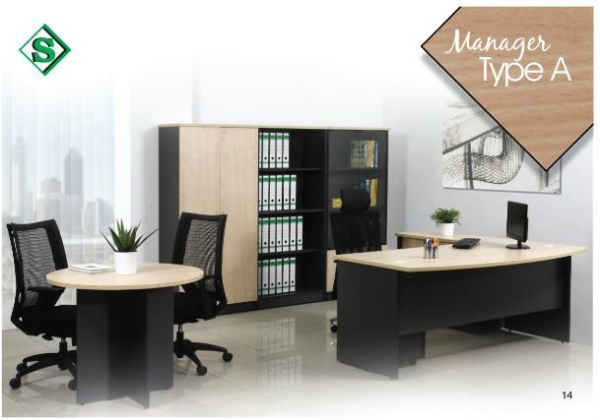 Manager Type A Office Table - S Series Malaysia, Selangor, Kuala Lumpur (KL), Puchong Supplier, Suppliers, Supply, Supplies | Kenwei Office System Sdn Bhd