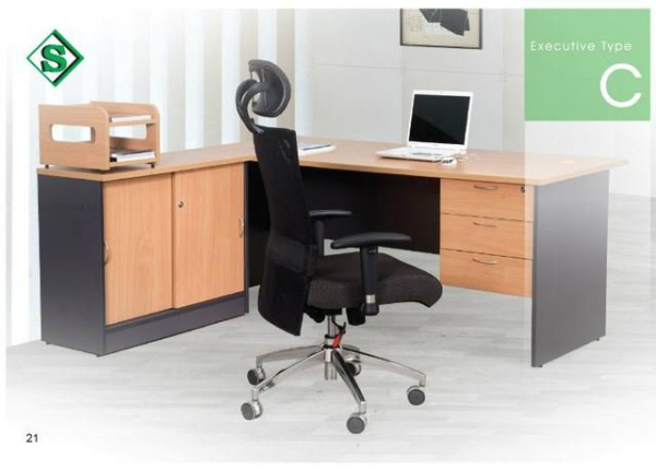 Executive Type C Office Table - S Series Malaysia, Selangor, Kuala Lumpur (KL), Puchong Supplier, Suppliers, Supply, Supplies | Kenwei Office System Sdn Bhd