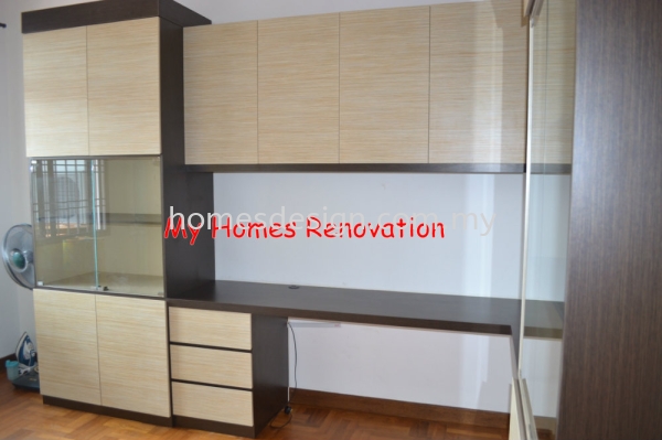 BOOK CABINET / DESK TABLE johor bahru /   Design, Manufacturer, Supplier, Wholesale | My Homes Renovation