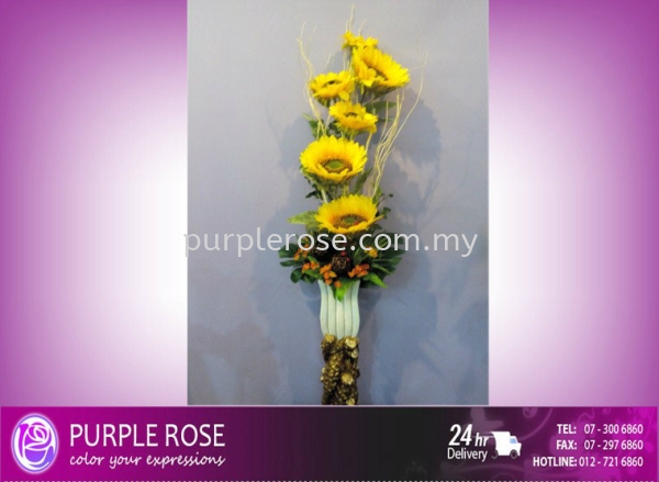 Vase Arrangement Set 81(SGD112) Vase Arrangement Johor Bahru (JB), Malaysia, Singapore Supply, Supplier, Delivery | Purple Rose Florist & Gifts