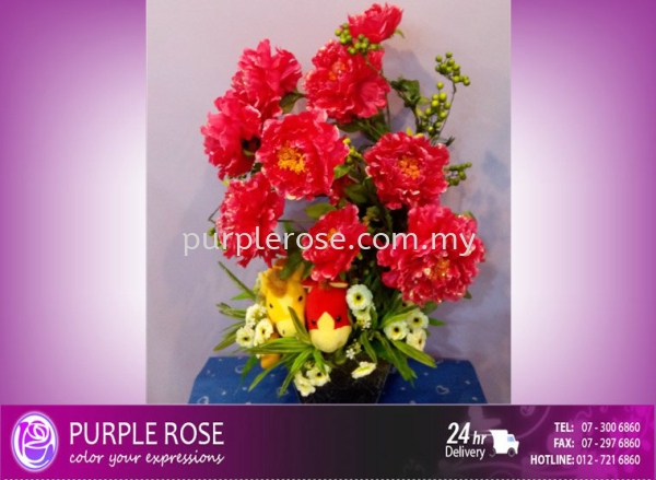 Vase Arrangement Set 96(SGD100) Vase Arrangement Johor Bahru (JB), Malaysia, Singapore Supply, Supplier, Delivery | Purple Rose Florist & Gifts