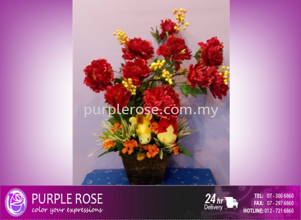 Vase Arrangement Set 97(SGD100) Vase Arrangement Johor Bahru (JB), Malaysia, Singapore Supply, Supplier, Delivery | Purple Rose Florist & Gifts