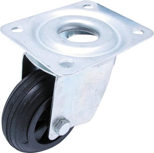 Castors, Black Rubber Tyre Swivel Type With Top Plate 125mm ATL9455310K Black Rubber Tyre Plastic Centre Atlas Johor Bahru (JB), Malaysia, Desa Cemerlang Supplier, Suppliers, Supply, Supplies | Brilliance Trading Sdn Bhd