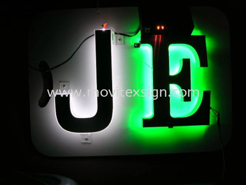 backlite Led effect ''J'' in Arcylic 25mm tickness