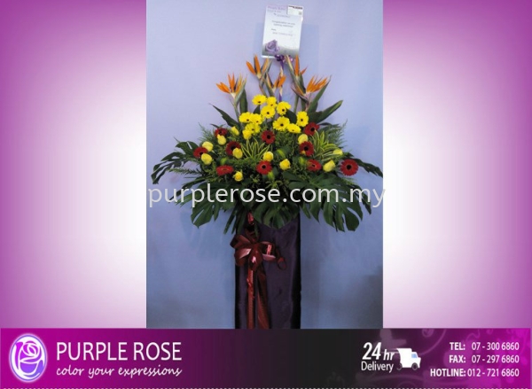 Grand Opening Stand-99 (SGD80) Opening Ceremony Johor Bahru (JB), Malaysia, Singapore Supply, Supplier, Delivery | Purple Rose Florist & Gifts