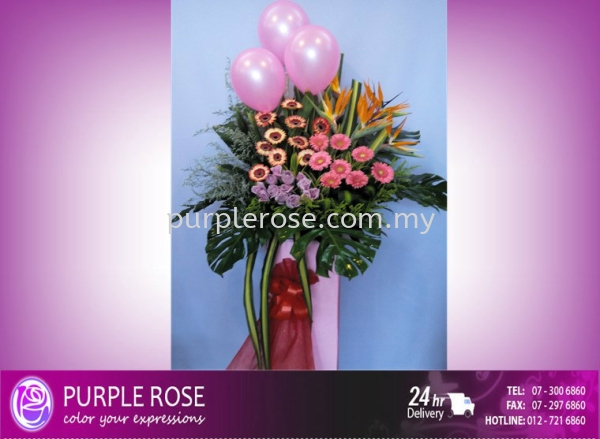 Grand Opening Stand-101 (SGD80) Opening Ceremony Johor Bahru (JB), Malaysia, Singapore Supply, Supplier, Delivery | Purple Rose Florist & Gifts