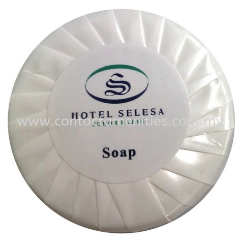 Soap in Pleated Wrapped w/Sticker Logo