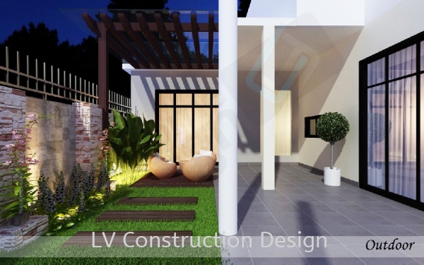  Outdoor 3D Design Johor Bahru (JB), Malaysia Design | LV Construction Design Sdn Bhd