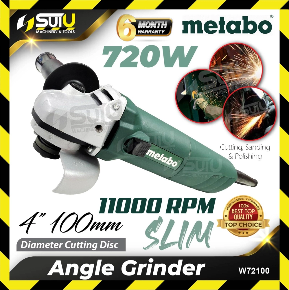 METABO W72100 4" /100MM Corded Angle Grinder 720W