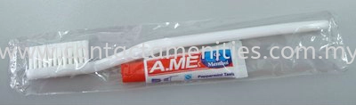 Toothbrush & Toothpaste in Polybag