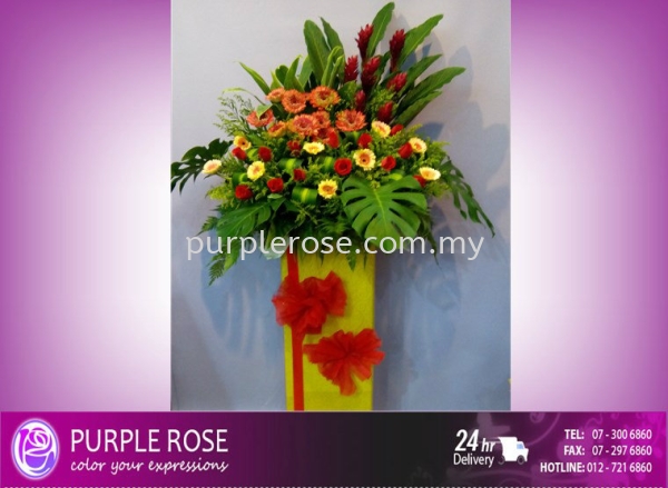 Grand Opening Stand-104 (SGD60) Opening Ceremony Johor Bahru (JB), Malaysia, Singapore Supply, Supplier, Delivery | Purple Rose Florist & Gifts