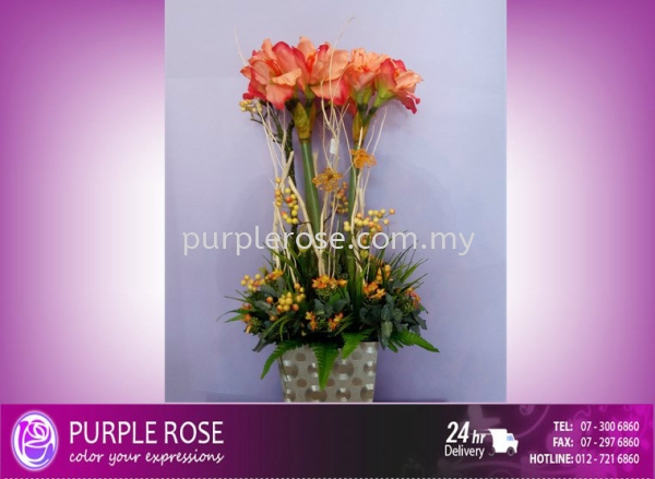 Vase Arrangement Set 115(SGD96) Vase Arrangement Johor Bahru (JB), Malaysia, Singapore Supply, Supplier, Delivery | Purple Rose Florist & Gifts