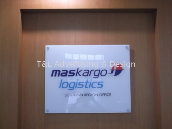 Maskargo 5mm clear acrylic reversed sticker Acrylic Signage Johor Bahru (JB), Malaysia, Skudai Supplier, Supply, Design, Install | T & L Advertising & Design