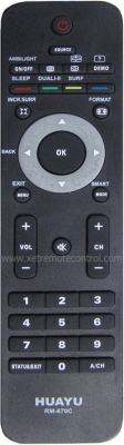 RM-670C PHILIPS TV REMOTE CONTROL 