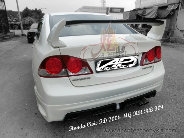 Honda Civic FD 2006 MG RR Rear Bumper  Civic FD 2006 & 2009 Honda Johor Bahru JB Malaysia Body Kits | A Perfect Motor Sport