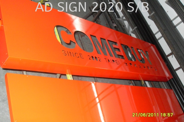 E.G Plate through hole Lettering with Acrylic Sheet & LED Light Plasma Cutting Puchong, Seri Kembangan, Selangor, Kuala Lumpur (KL), Malaysia. Manufacturer, Supplier, Provider, One Stop | AD Sign 2020 Sdn Bhd